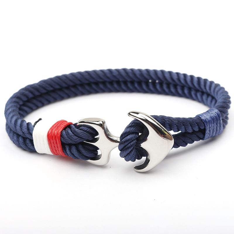 [FREE GIFT] Solid Blue Anchor Bracelet