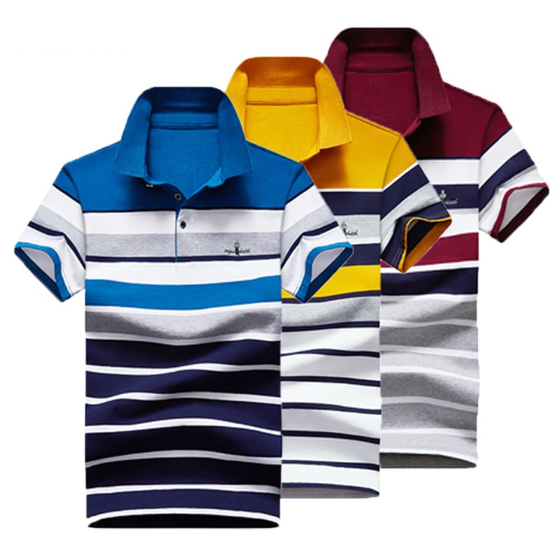 Stripe Polo Shirt Men