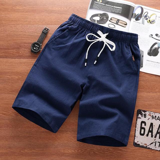 Linen Casual Men Shorts