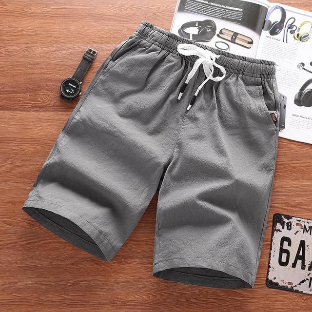 Linen Casual Men Shorts