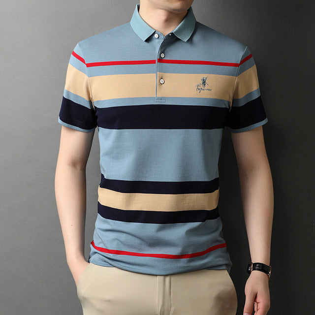 Wide Stripes Polo Shirt